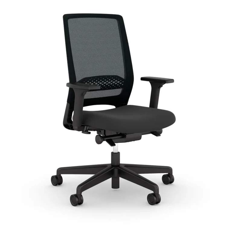 backworld black mesh chair