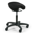 Black saddle stool
