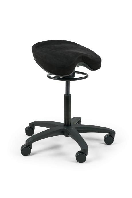 Black saddle stool